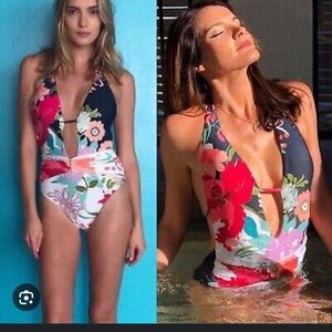 Trina Turk one piece bathing suit 8 like new